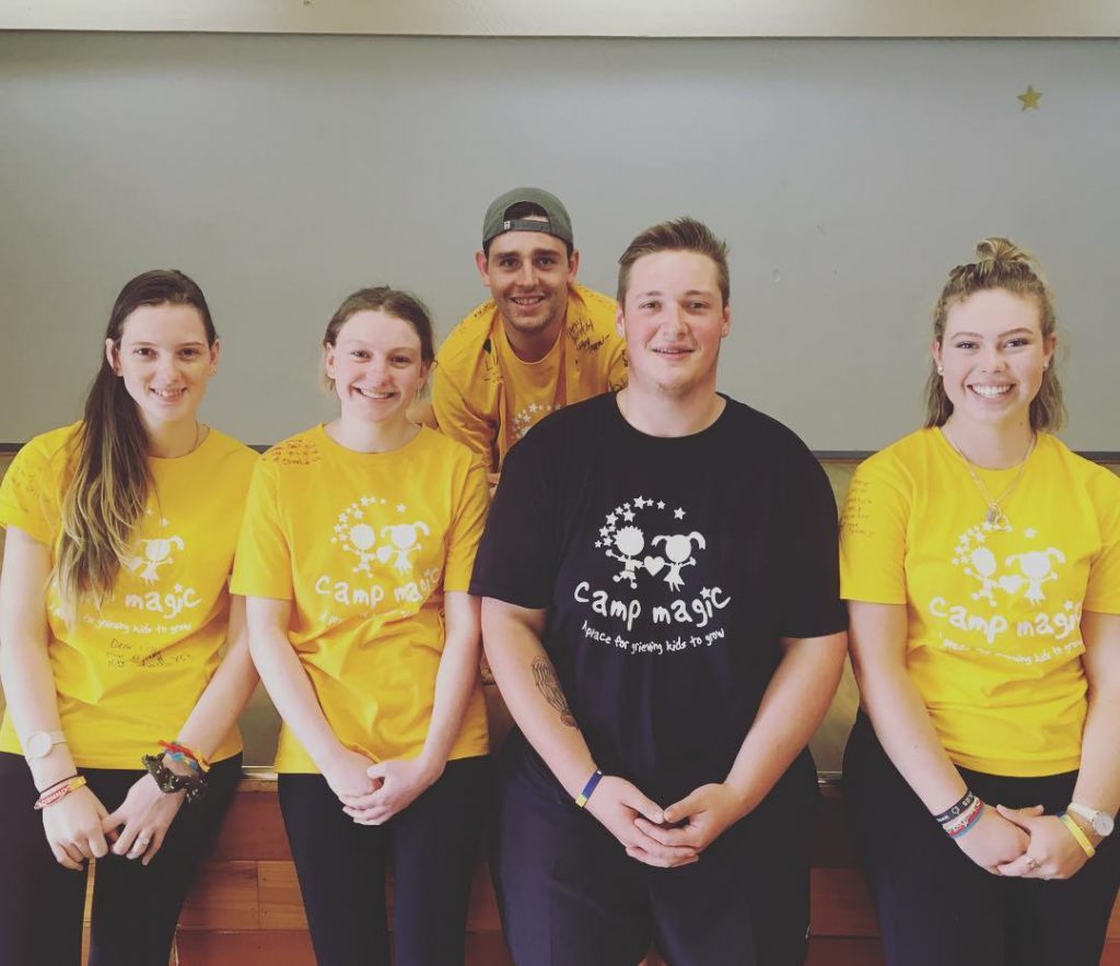 Five campers who are now mentors